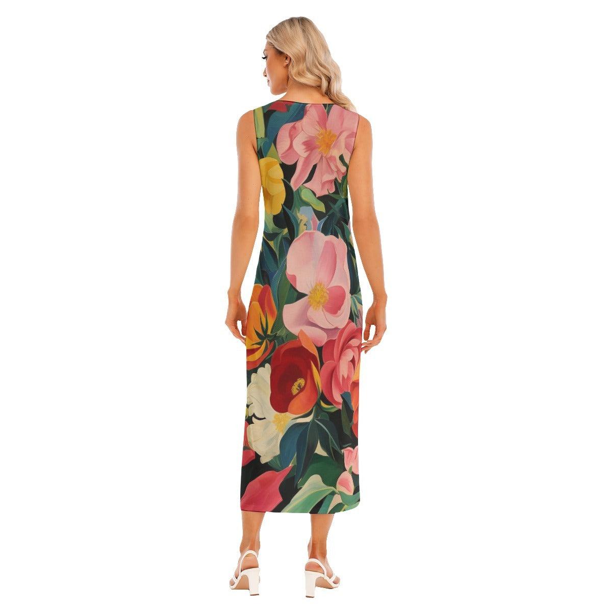 Women's Tank Top Long Dress by Elementologie-Aurora - Premium  from Elementologie - Just $32.99! Shop now at Elementologie