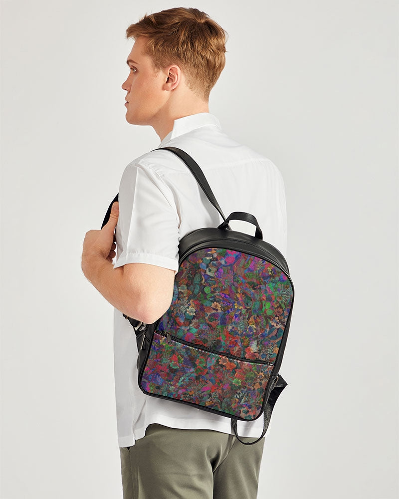 Compact & Stylish Faux Leather Backpack