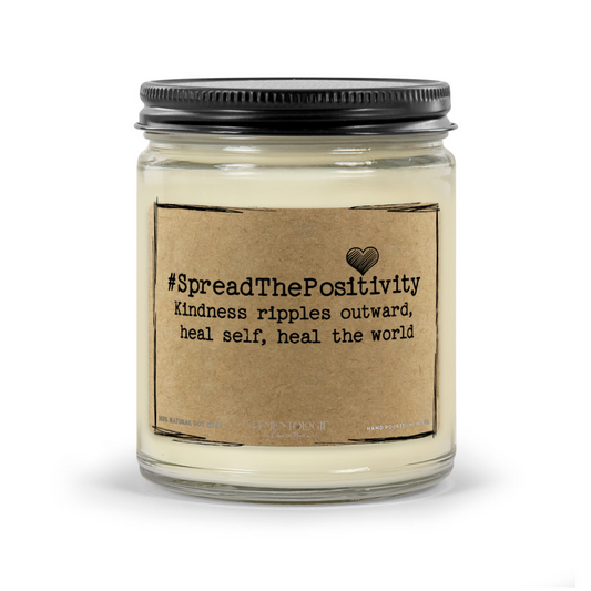 #SpreadThe Positivity | Scented Candle - Premium Candle from Candle Builders - Just $18.50! Shop now at Elementologie