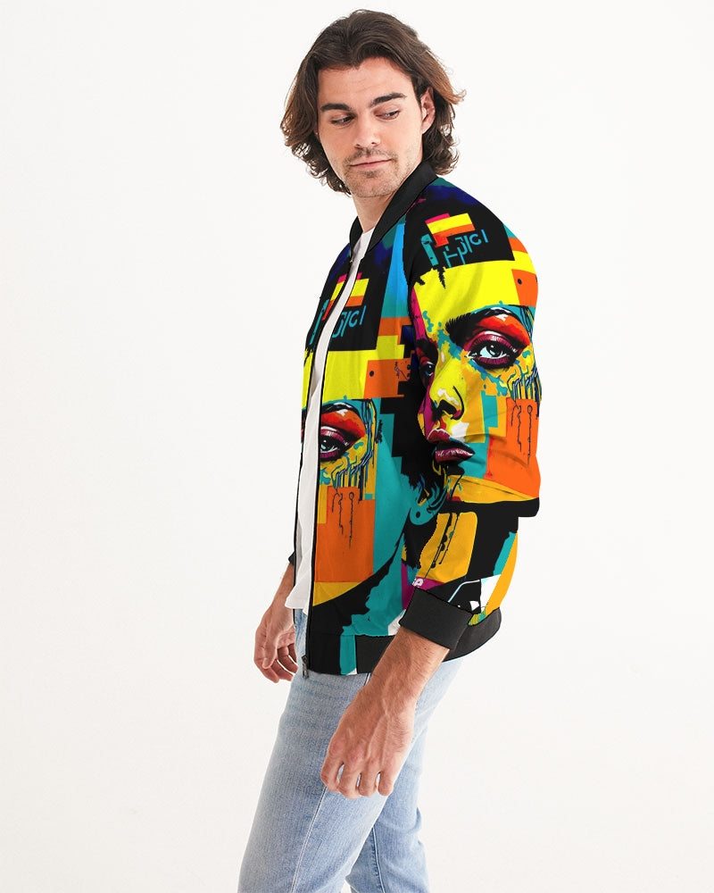 Men's Bomber Jacket- Information Overload Collection