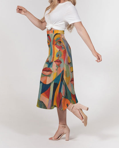 Women's A-Line Midi Skirt