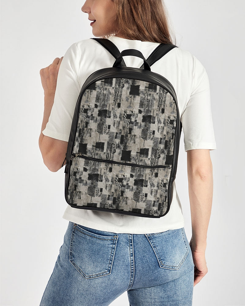 Classic Faux Leather Backpack