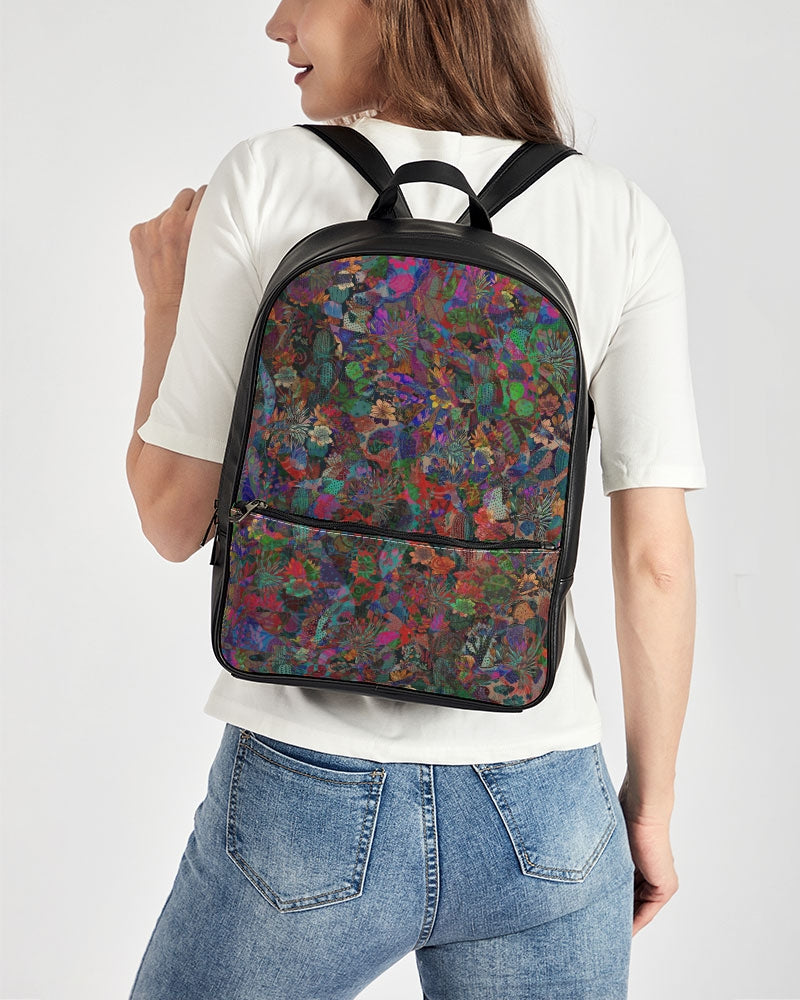 Compact & Stylish Faux Leather Backpack