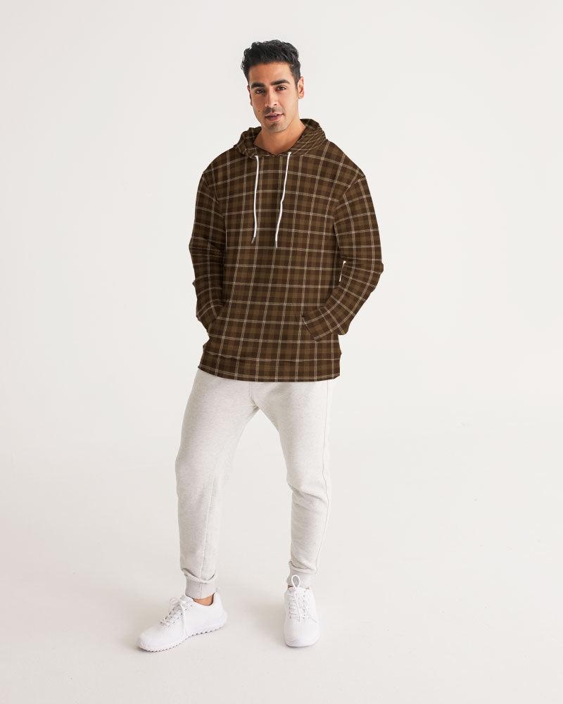 Men's Hoodie-Rust Plaid - Elementologie