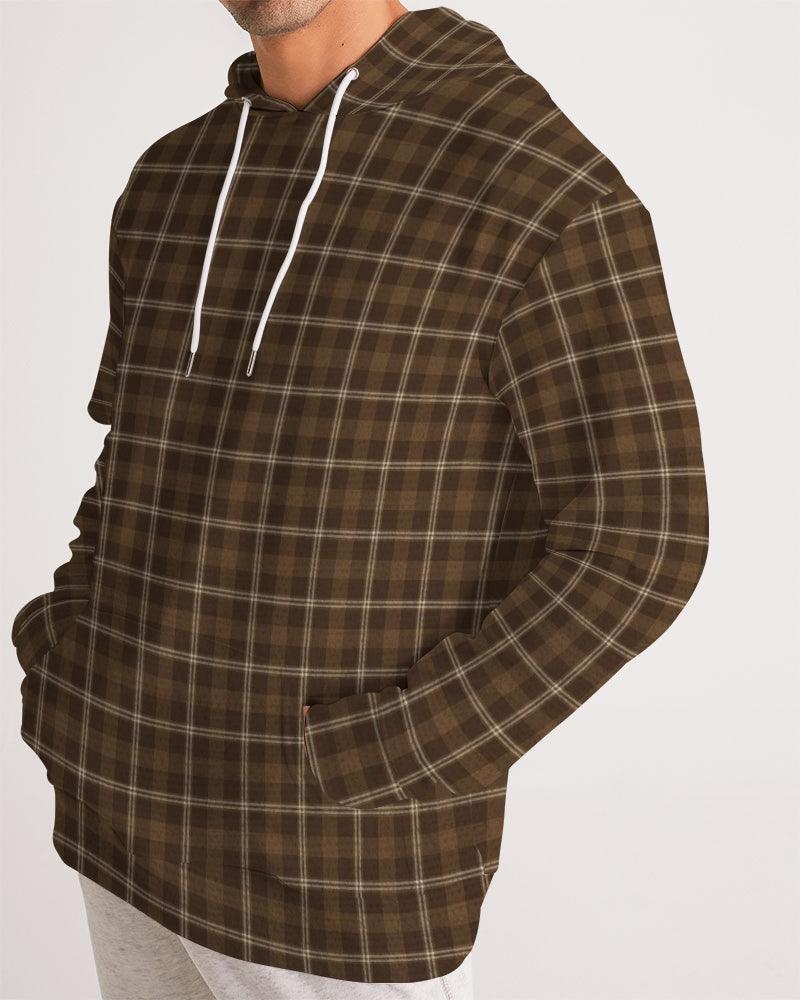 Men's Hoodie-Rust Plaid - Elementologie