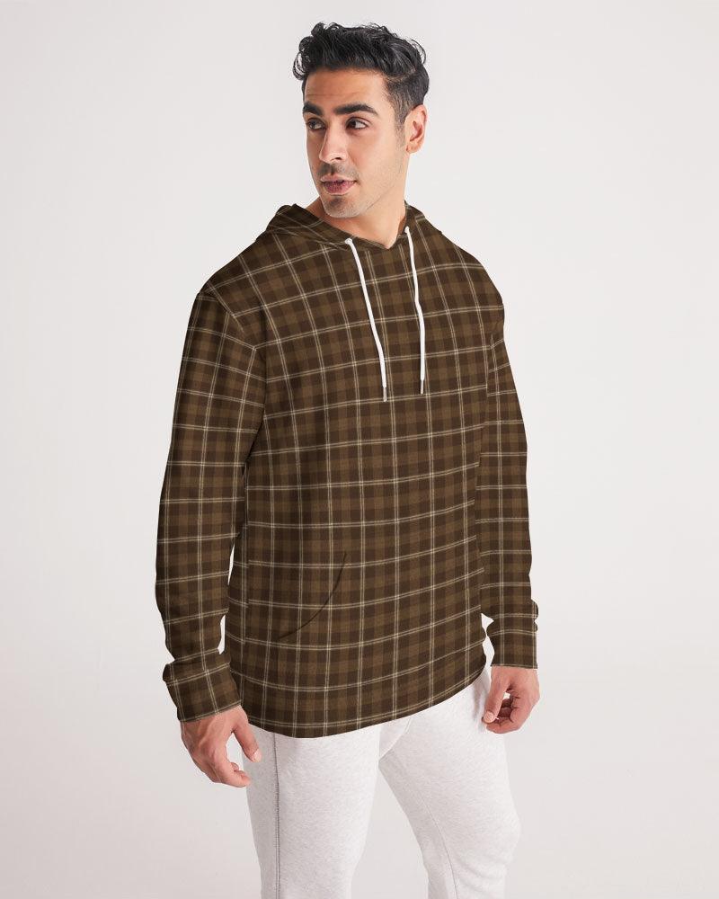 Men's Hoodie-Rust Plaid - Elementologie