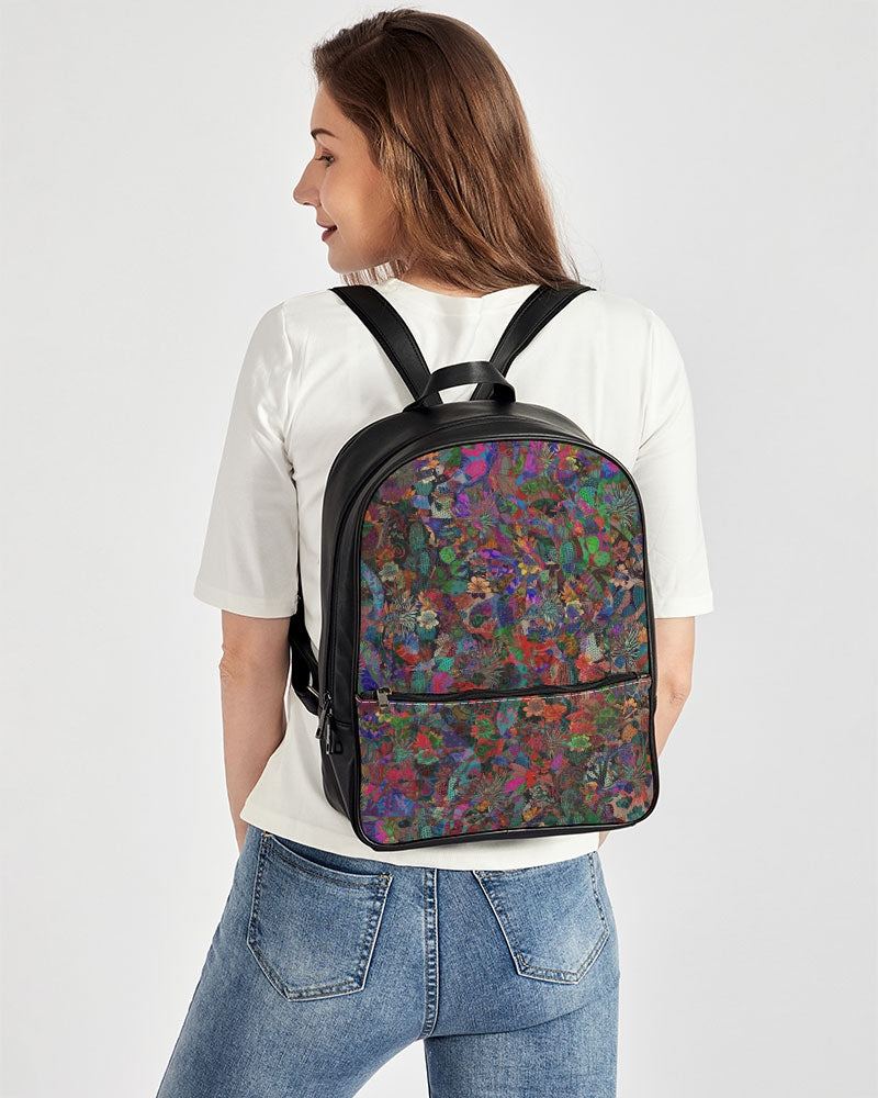 Compact & Stylish Faux Leather Backpack