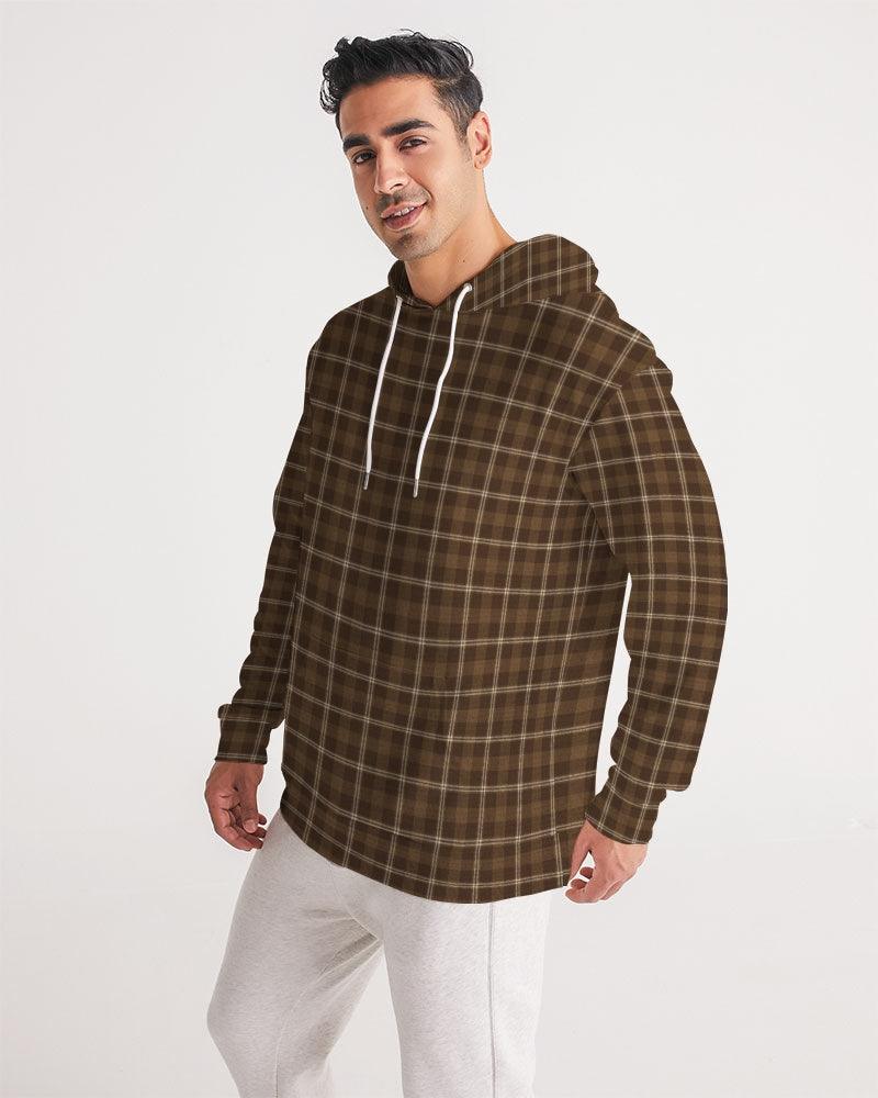 Men's Hoodie-Rust Plaid - Elementologie