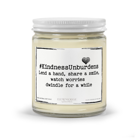 #KindnessUnburdens | Scented Candle - Premium Candle from Candle Builders - Just $18.50! Shop now at Elementologie