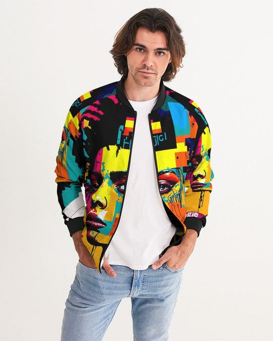 Men's Bomber Jacket- Information Overload Collection