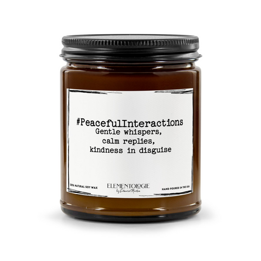 #PeacefulInteractions | Scented Candle - Premium Candle from Candle Builders - Just $18.50! Shop now at Elementologie