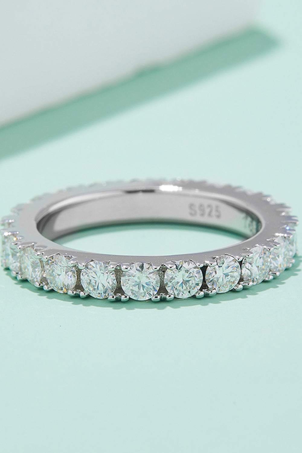 2.3 Carat Moissanite Eternity Ring in 925 Sterling Silver