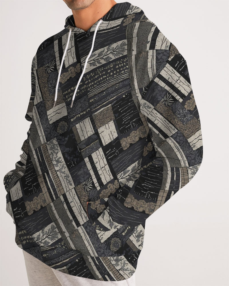 Men's Hoodie-Kantha Noir