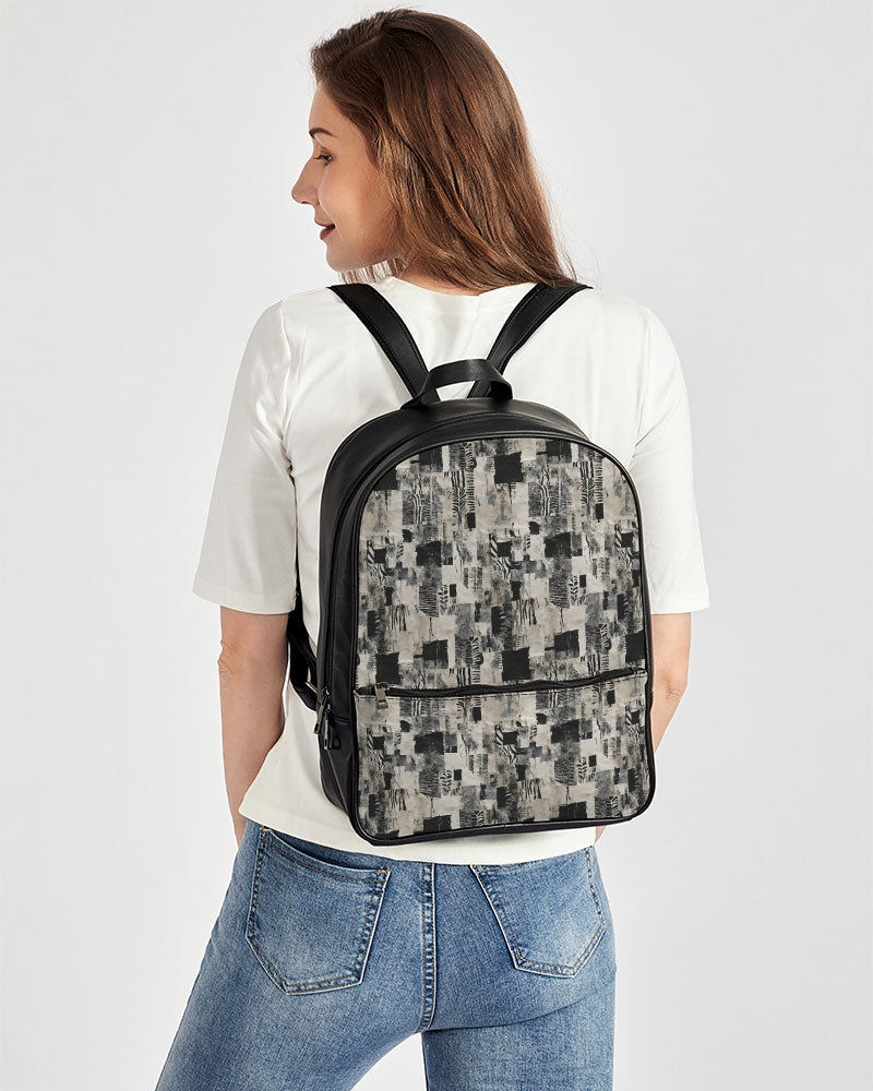 Classic Faux Leather Backpack