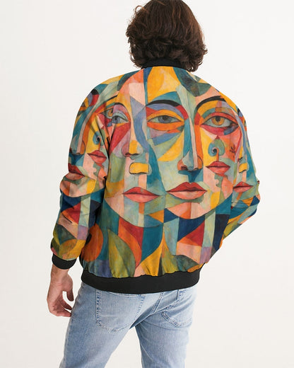 All-Season Versatility: Elementologie Men's Bomber Jacket - Breathable Fabric, Personalized Prints, Handcrafted for You