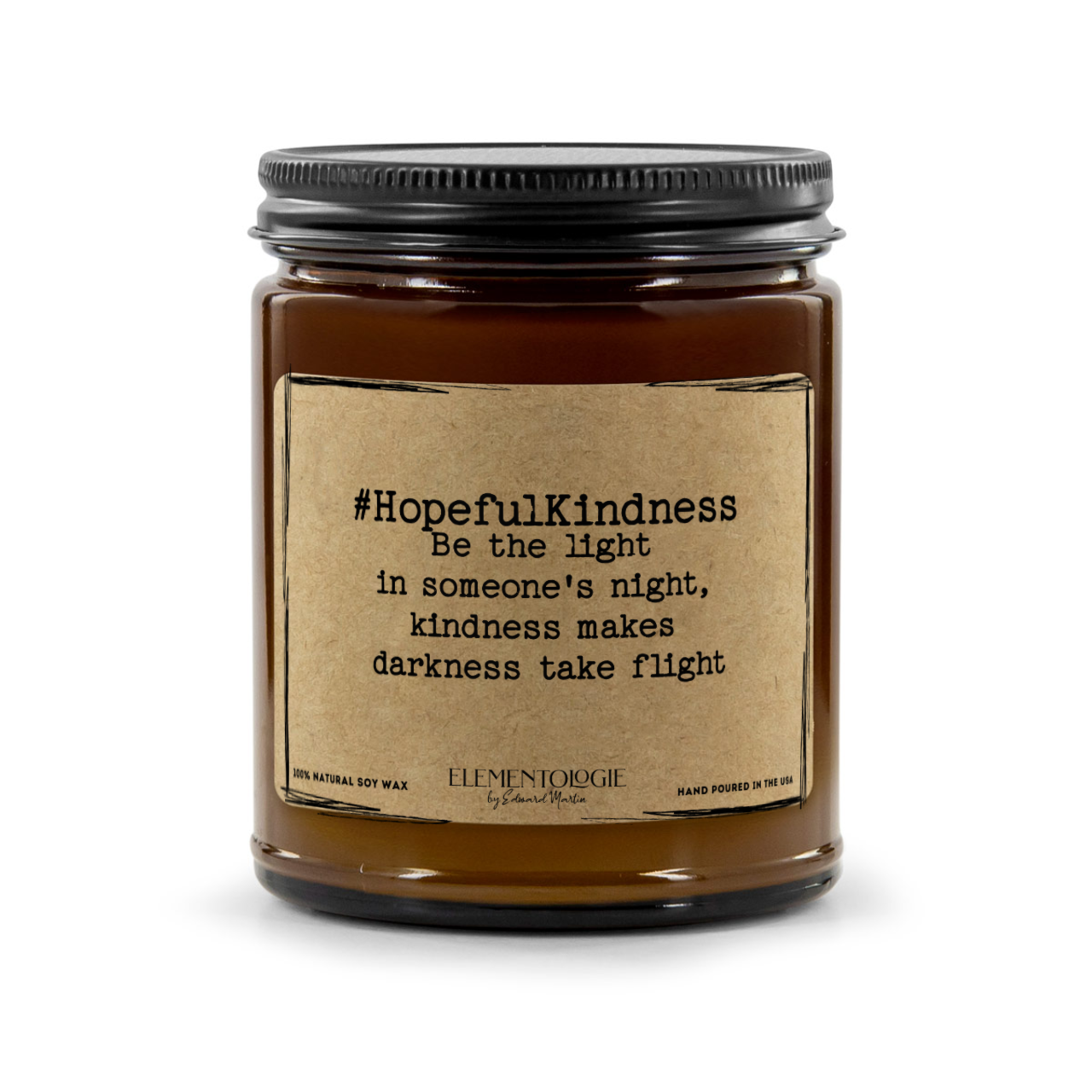 #HopefulKindness | Scented Candle - Premium Candle from Candle Builders - Just $18.50! Shop now at Elementologie