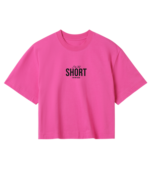 I'm Not Short Cropped T Shirt - Premium crop_top from Creator Studio - Just $24.99! Shop now at Elementologie