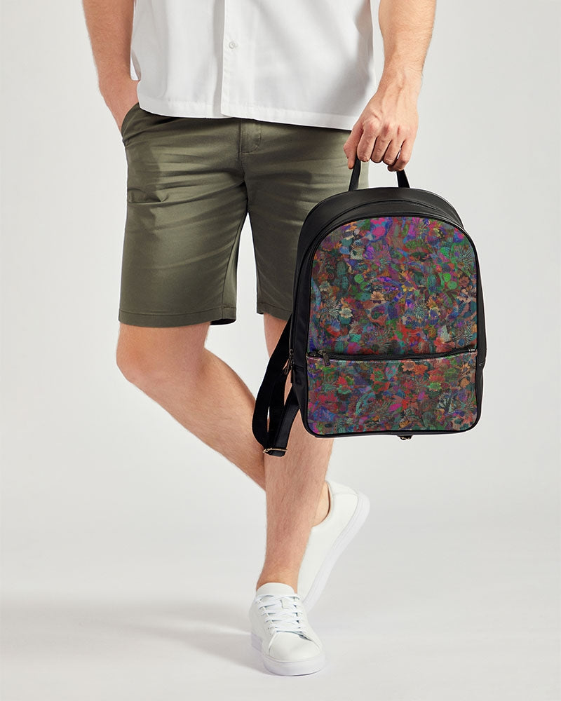 Compact & Stylish Faux Leather Backpack