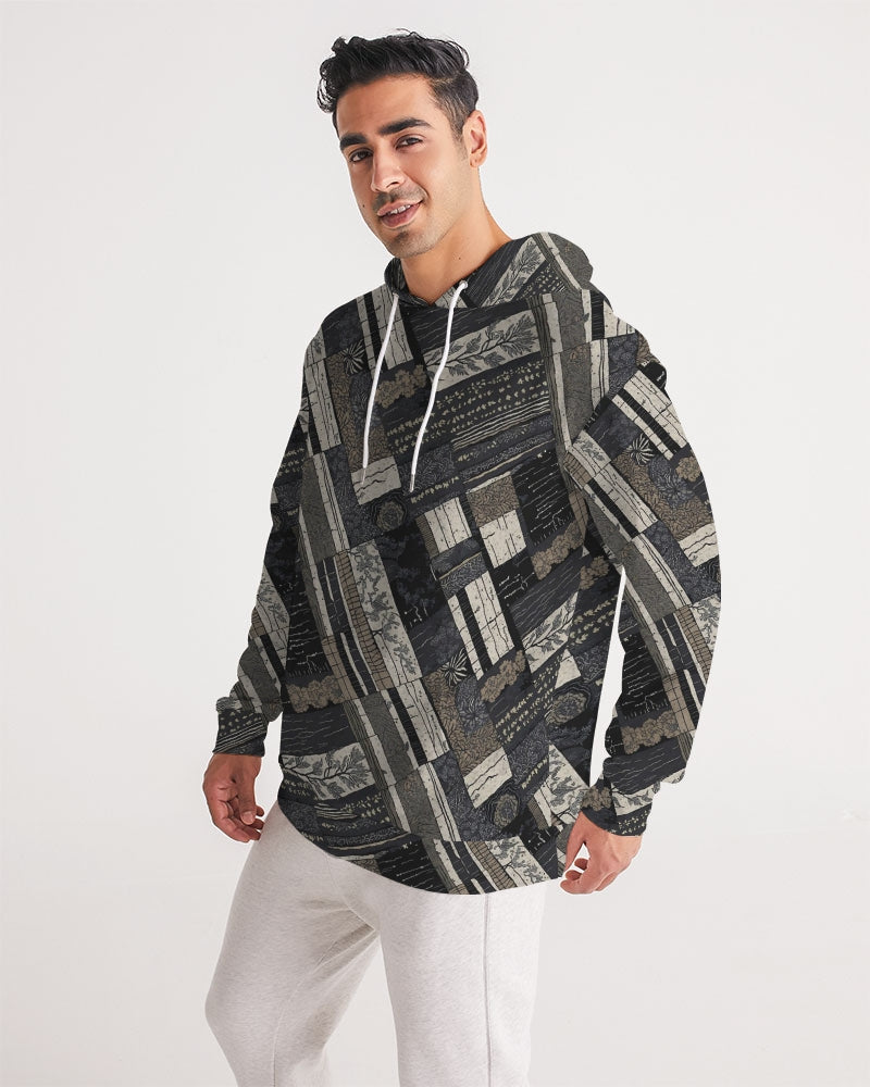 Men's Hoodie-Kantha Noir