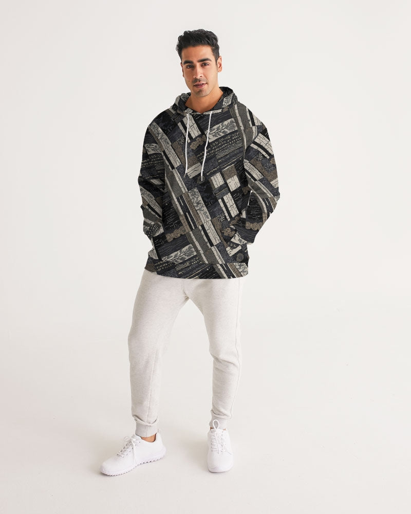 Men's Hoodie-Kantha Noir