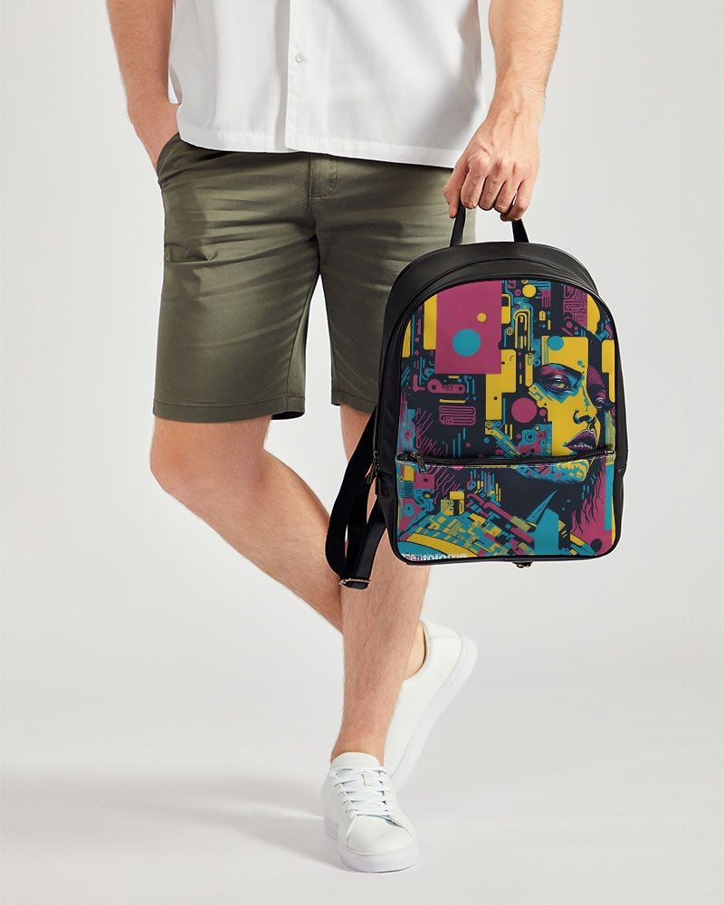 Overload-12 -Classic Faux Leather Backpack