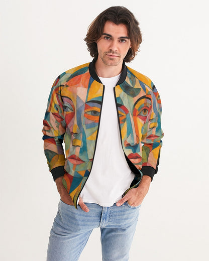 All-Season Versatility: Elementologie Men's Bomber Jacket - Breathable Fabric, Personalized Prints, Handcrafted for You