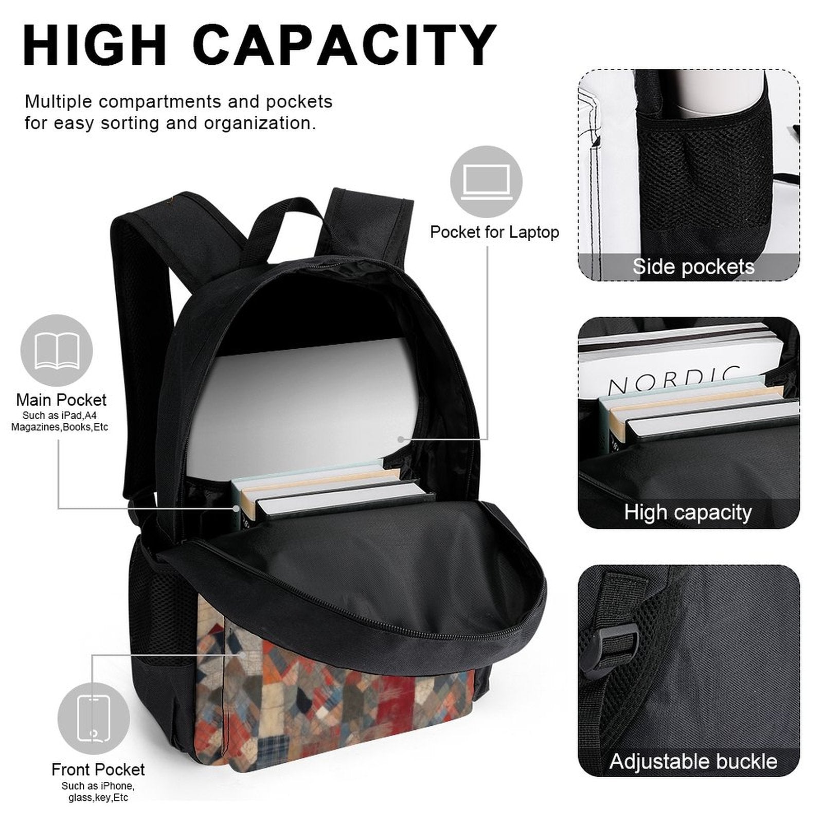 Set of 3 Bags (Shoulder Bag Lunch Bag & Pencil Pouch)-Free Shipping - Premium  from SALE-Personal Design - Just $59.95! Shop now at Elementologie