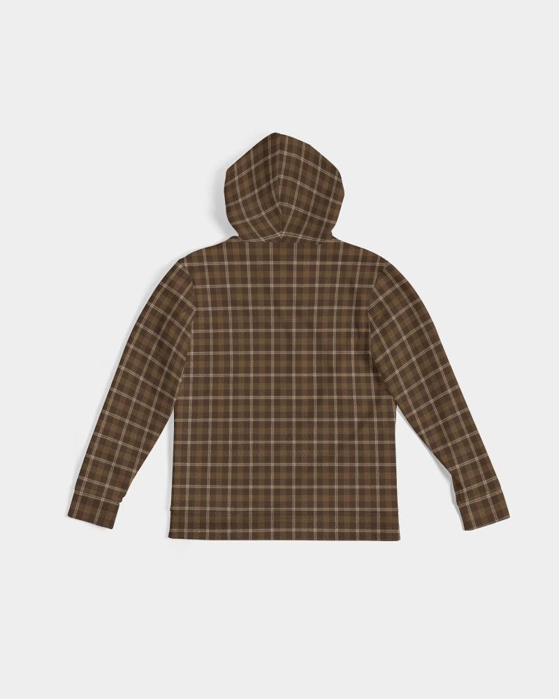 Men's Hoodie-Rust Plaid - Elementologie