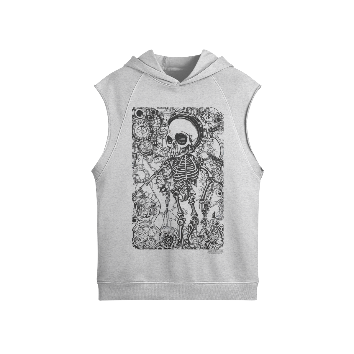 Unisex Cotton Sleeveless Hoodie