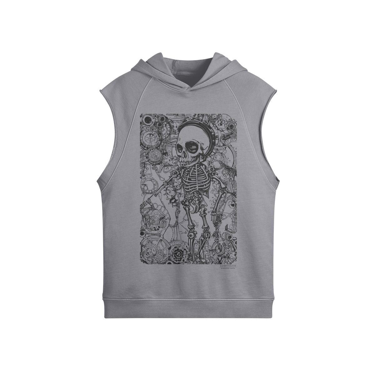 Unisex Cotton Sleeveless Hoodie