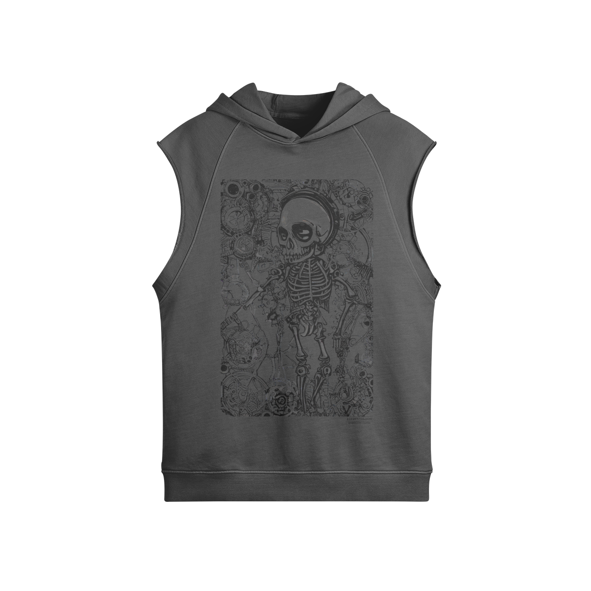 Unisex Cotton Sleeveless Hoodie