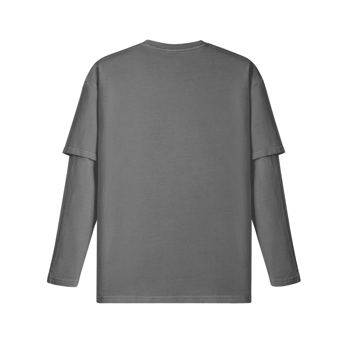 Unisex Faux-layered Faded Long Sleeve-Spread Love