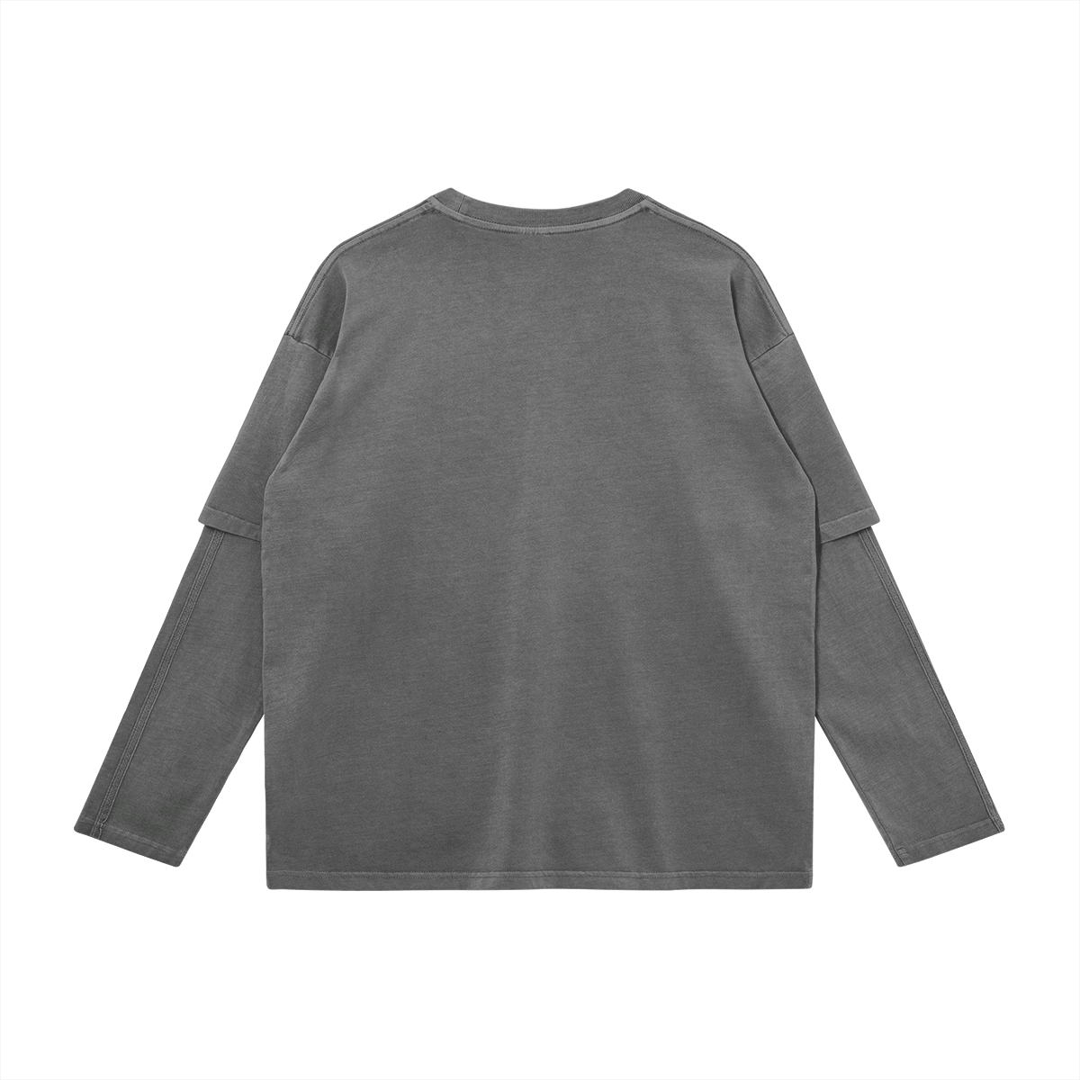 Unisex Faux-layered Faded Long Sleeve-Spread Love